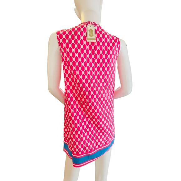 Mud Pie Lizzie Sleeveless Tunic/Minidress, Hot pink, Ladies Medium, NWT - Picture 2 of 4